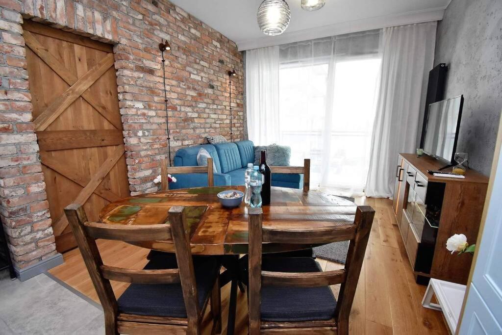 Apartament Blue Bastion Walowa 23C Z Klimatyzacja I Miejscem Parkingowym W Podziemnym Parkingu Gdańsk Exterior foto